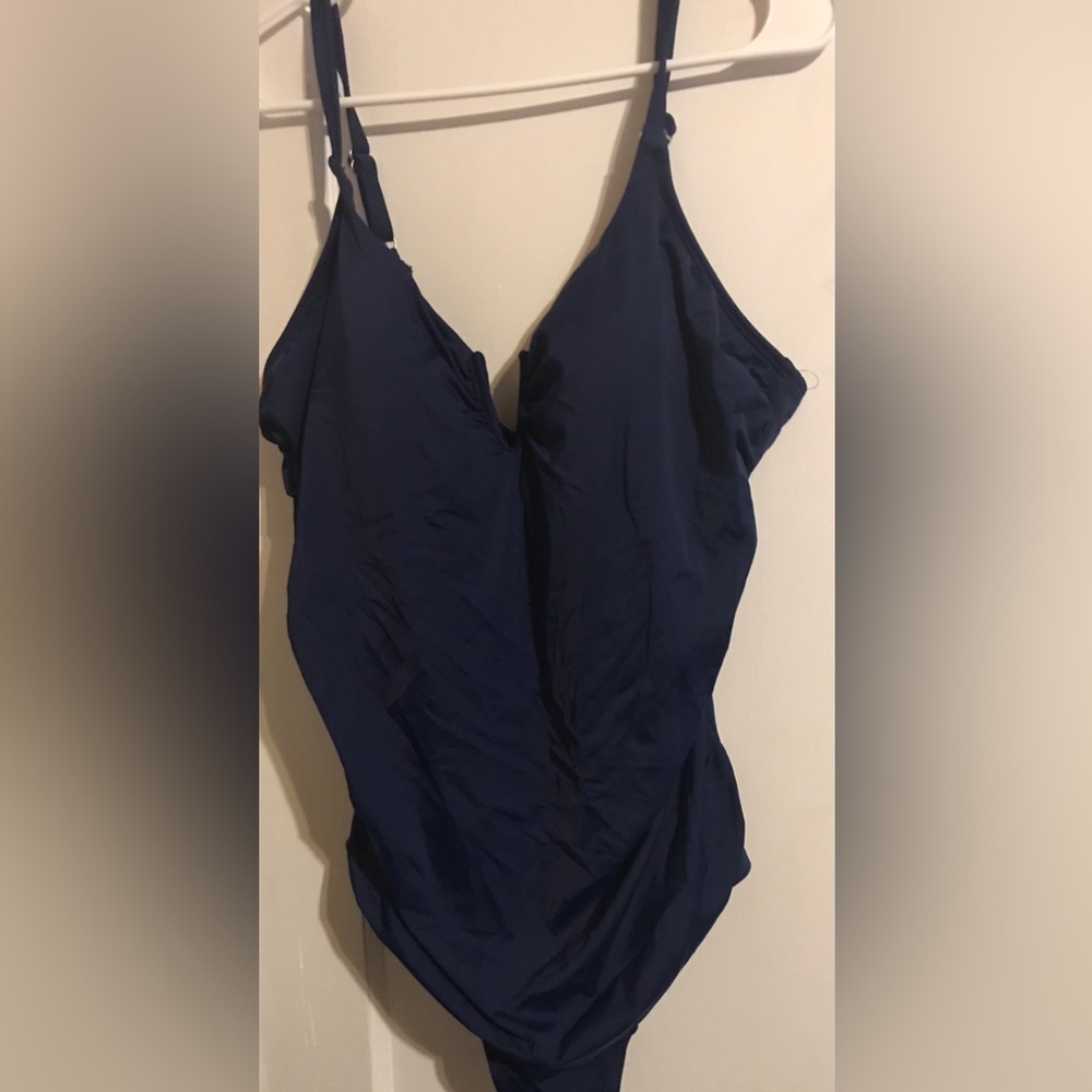 New Time & Tru Navy Blue Swimsuit